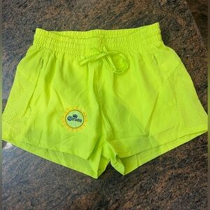 Women’s Corona lime green embroidered Athletic Shorts size small. New w/o tags!